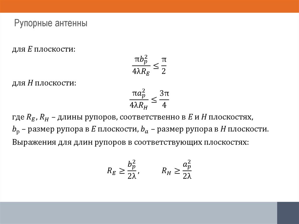 Рупорные антенны