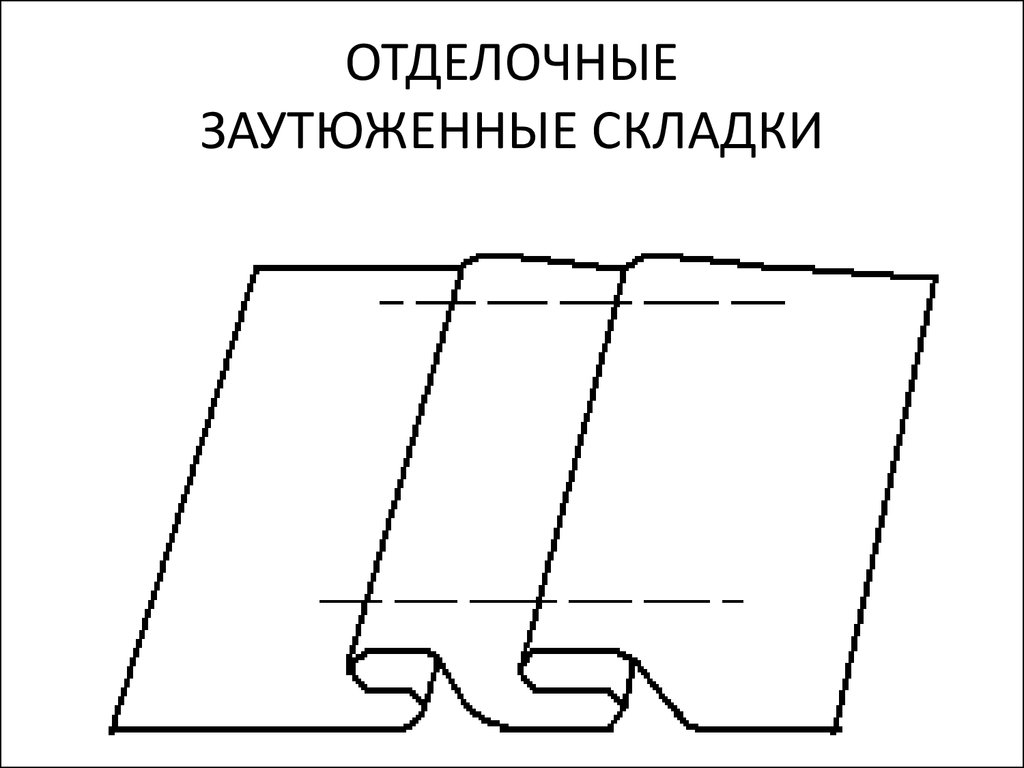 Встречная складка схема