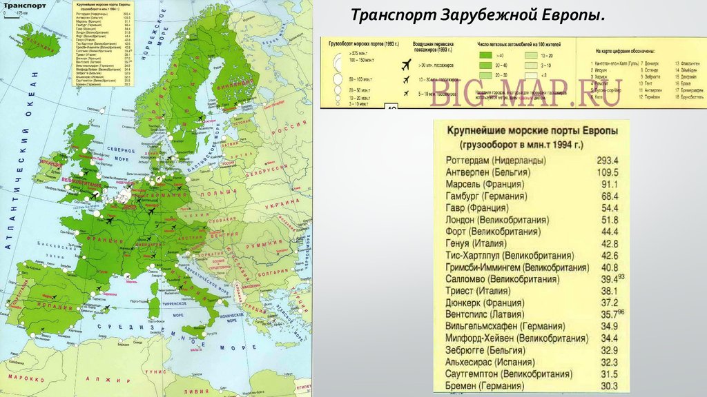 Правовая карта европы таблица