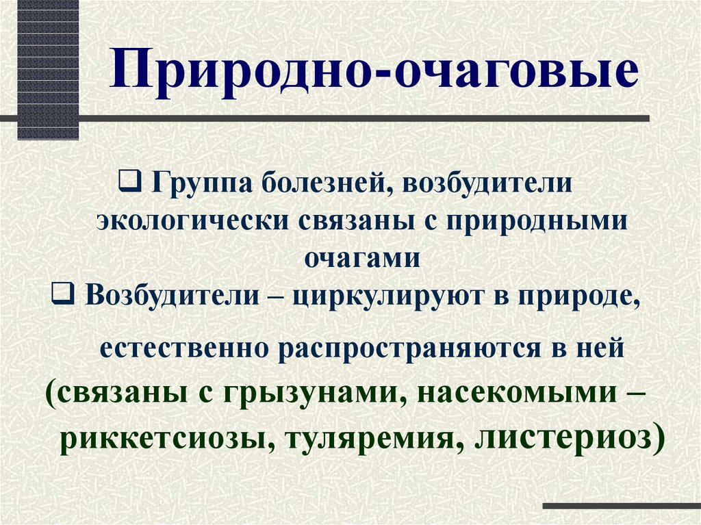 Природно очаговой болезнью является