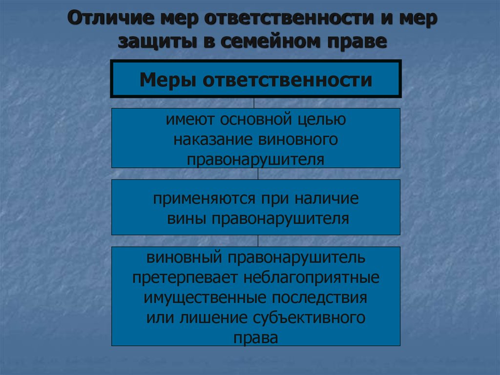 Семейные правоотношения проект