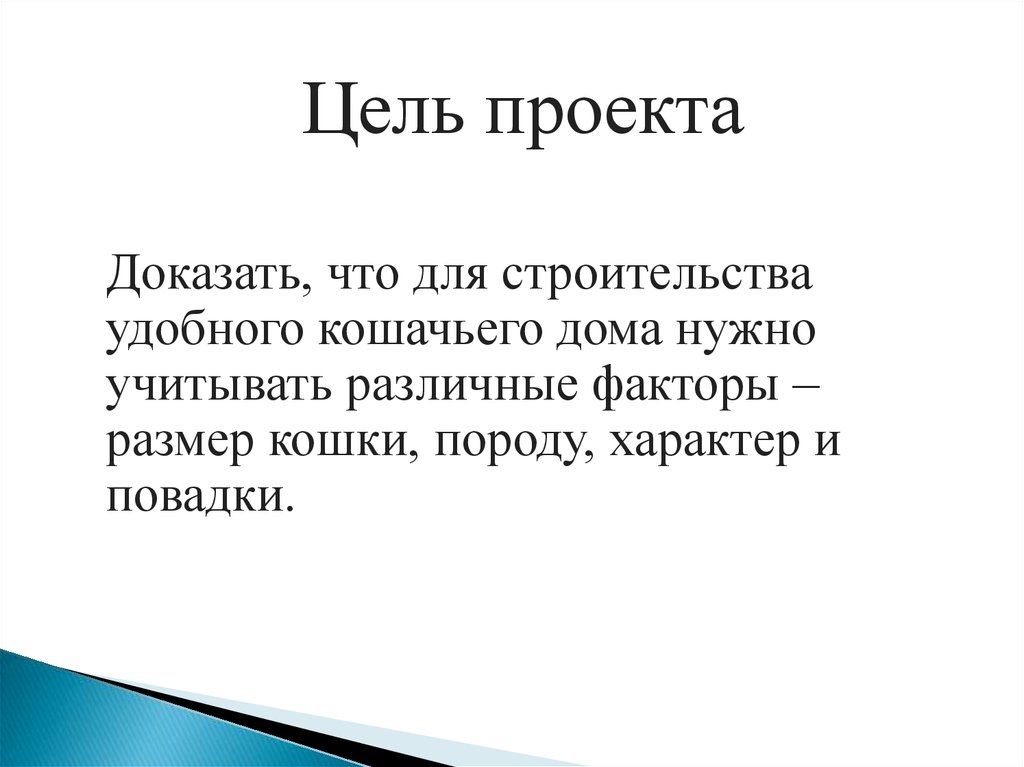 Доказательство проекта