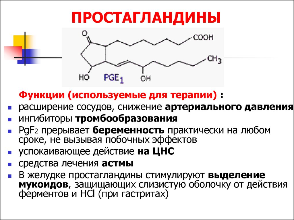 Простагландины функции