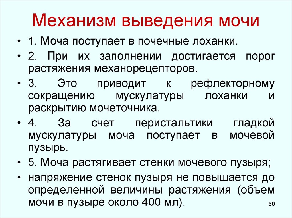 Механизм вывода