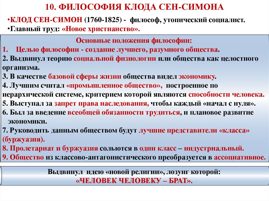 Обязанность трудиться. Идеи Анри сен Симона. Сен Симон философия. Основные идеи сен Симона. Сен Симон основные труды.