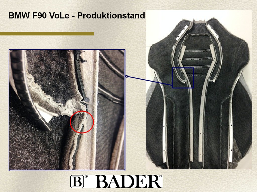 BMW F90 VoLe - Produktionstand