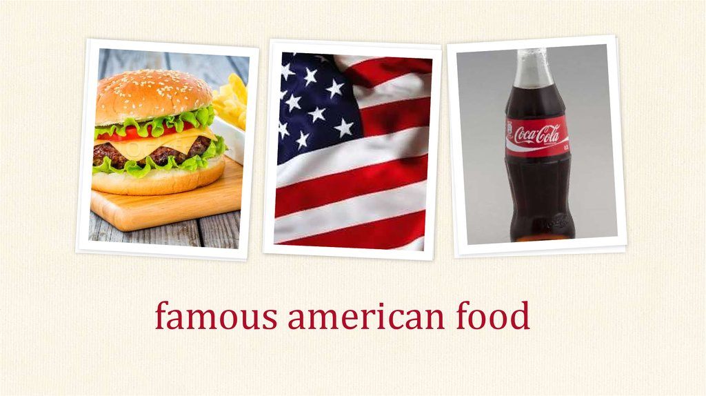 American cuisine презентация