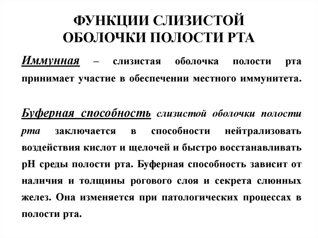 Слизистая оболочка полости рта рисунок