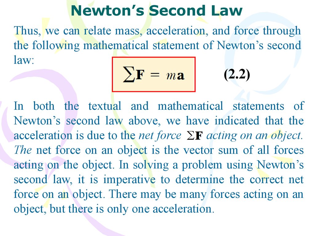 newtons second law statement