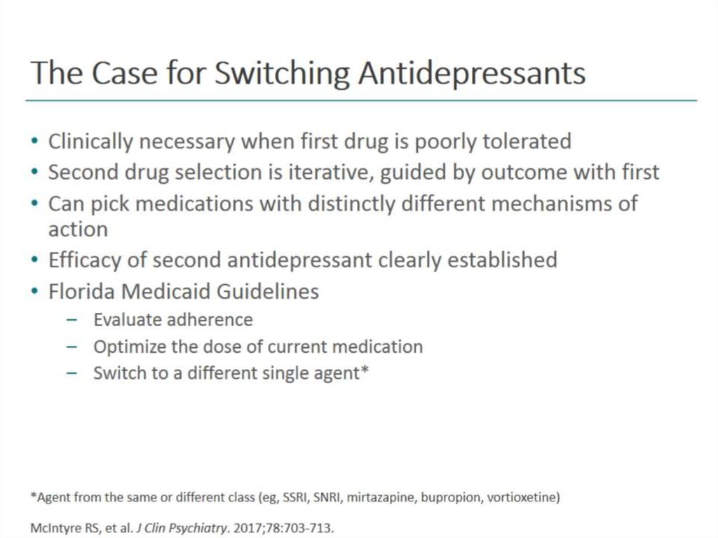 The Case for Switching Antidepressants