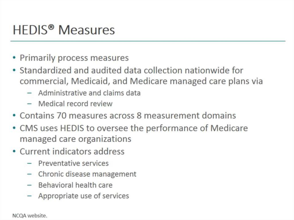 HEDIS® Measures