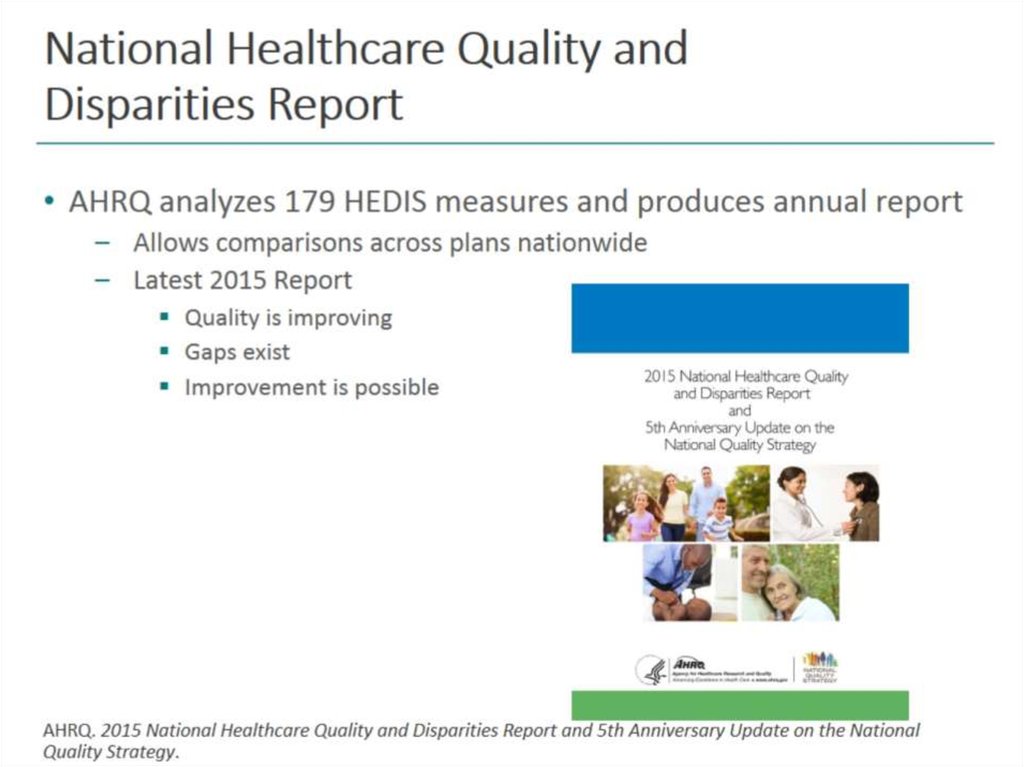 National Healthcare Quality and Disparities Report