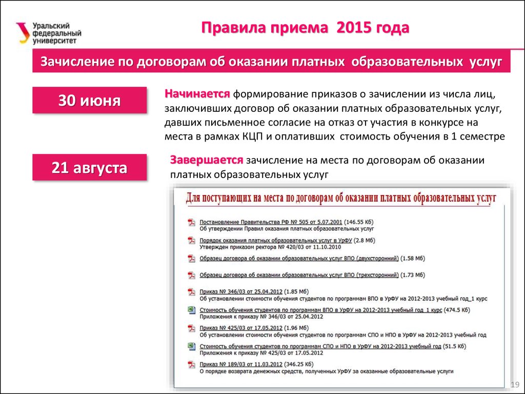 Правило услуга. Согласие на зачисление УРФУ. Договор о зачислении. Порядок приема и зачисления. Оплата образовательных услуг.