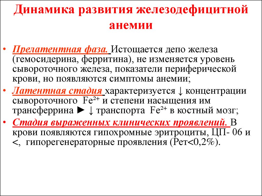 Дефицитная анемия степени. Развитие железодефицитной анемии. Этапы развития железодефицитной анемии. Латентная стадия железодефицитной анемии. Стадии развития жда.