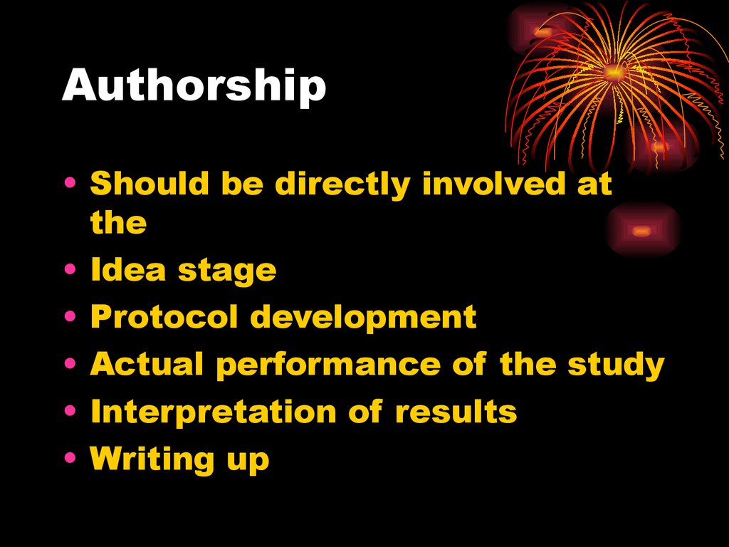 Authorship