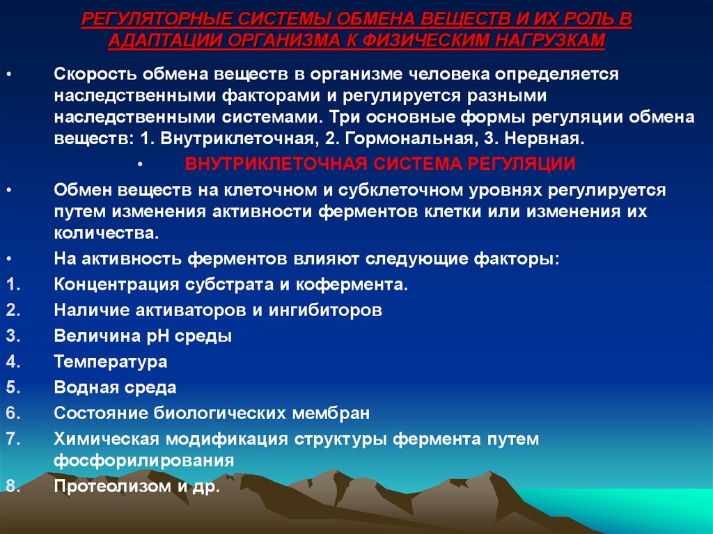 Как зависит скорость обмена веществ в организме