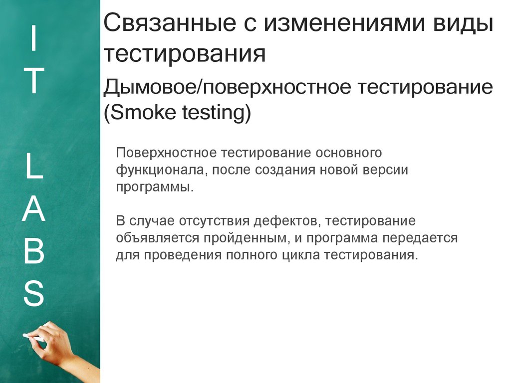 Виды тестирования. Основные виды тестирования. Виды тестирования программы. Тестирование связанное с изменениями. Какие виды тестирования связаны с изменениями?.