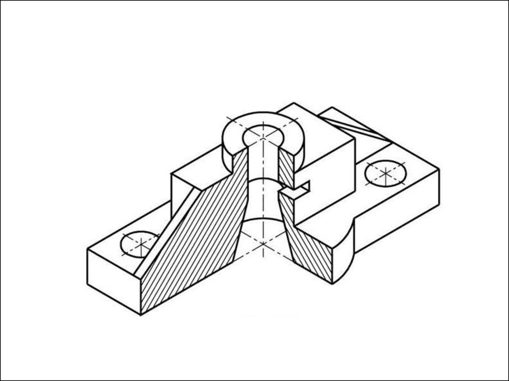 Аксонометрия. Аксонометрическая проекция ползун сталь. Прямоугольная изометрическая проекция с вырезом 1/4. Аксонометрическая проекция с вырезом 1/4 части. Черчение аксонометрии с вырезом 1/4.