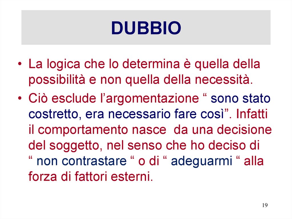 DUBBIO