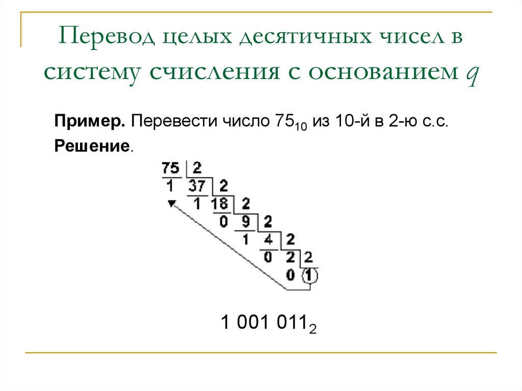 6 в десятичное число. Переведите десятичные числа в систему счисления с основанием. Число в десятичной системе счисления с основанием. Переведите целые числа системы счисления. Перевод целых десятичных чисел в систему счисления с основанием q.