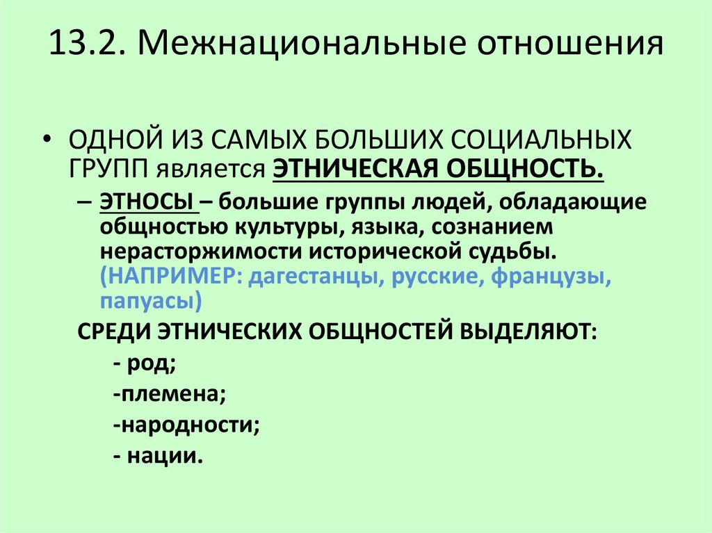 Нации и межнациональные отношения презентация