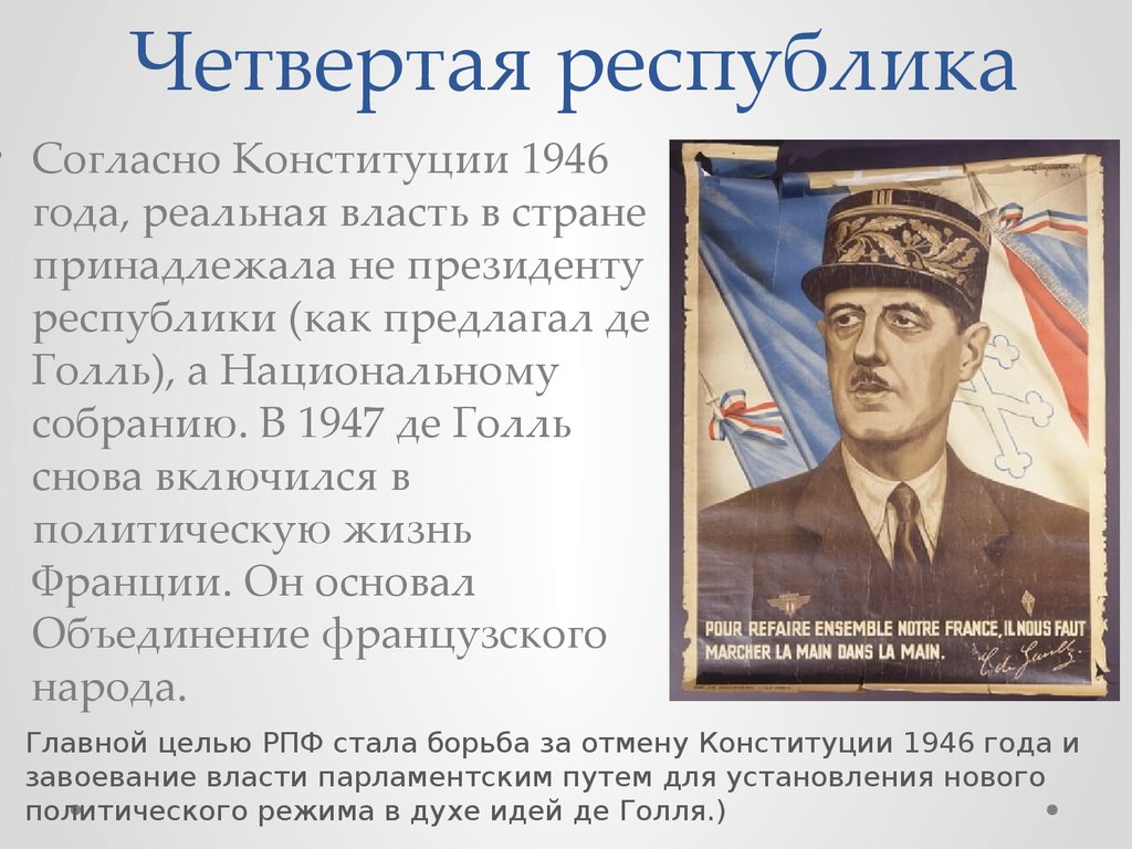 Пятая республика. Франция четвертая Республика 1946-1958. Де Голль пятая Республика. Франция 1946 году четвертая Республика. Внутренняя политика Шарля де Голля.