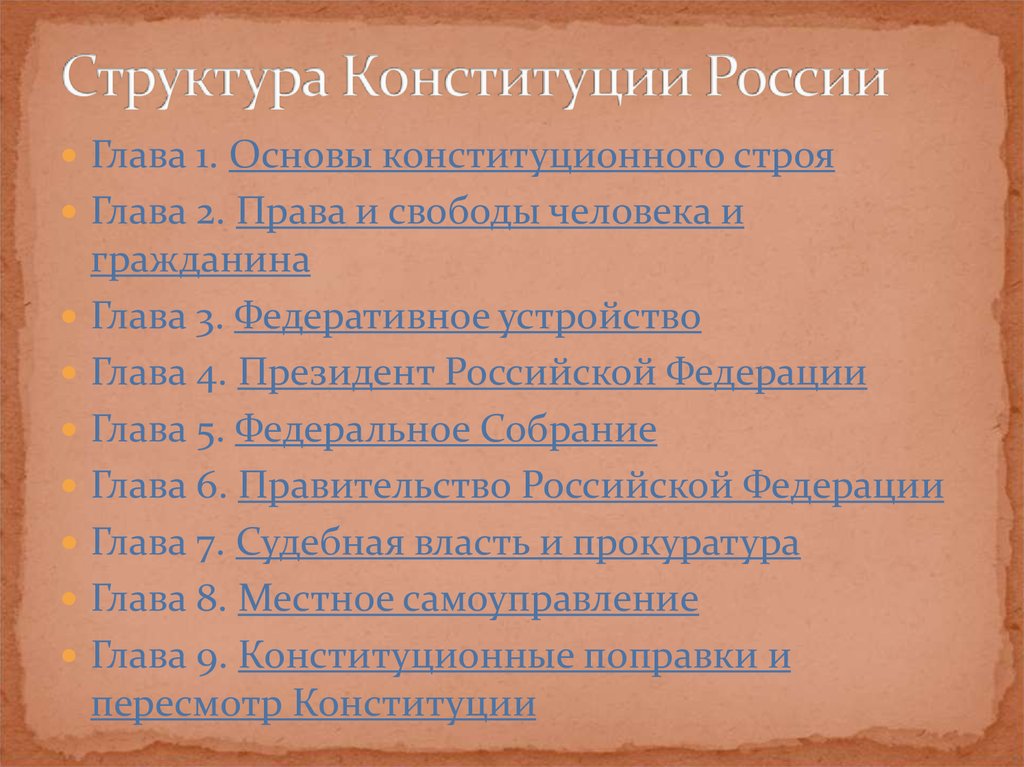 Характеристика российских конституций. Структура Конституции права. Глава 1 Конституции РФ основы конституционного строя. Структура Конституции РФ презентация. Глава 5 Конституции РФ Федеральное собрание структура.