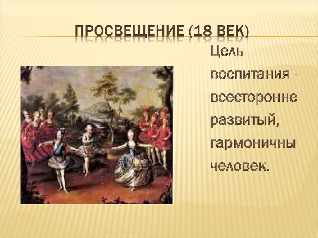 Воспитание просвещением. Цель воспитание в 18 век. Отношение к детям в разные исторические эпохи. Цели воспитания в различные исторические периоды. Воспитание в эпоху Просвещения.