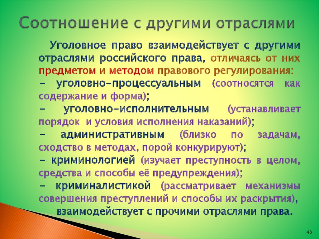 Разных отраслях