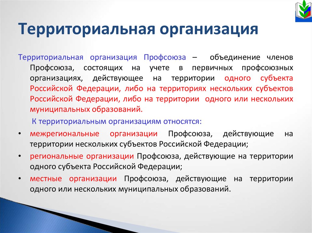 Территориально относится. Территориальная организация. Территориальная организация профсоюза это. Территориальные организации примеры. Территориальные учреждения.