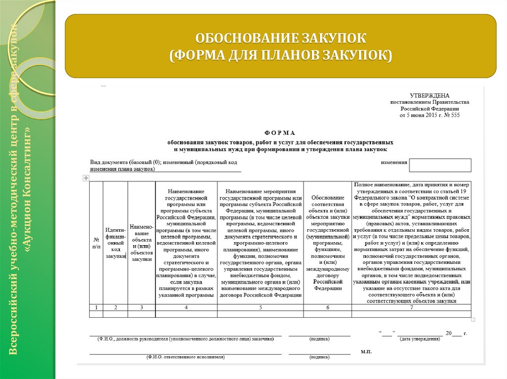 Форма обоснования. Форма обоснования закупок. Обоснование плана закупок. Бланк для плана покупок. Форма обоснования объекта закупки.