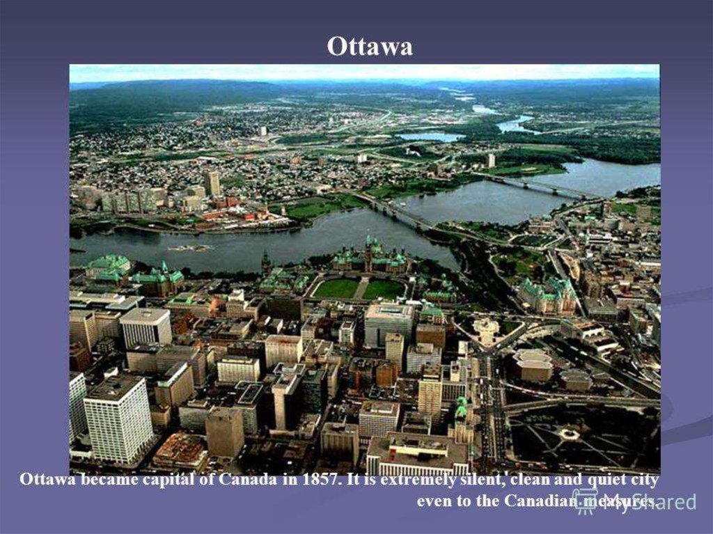 Ottawa the capital of canada презентация