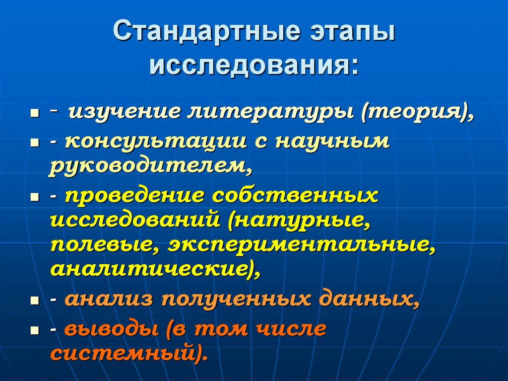 Собственное исследование