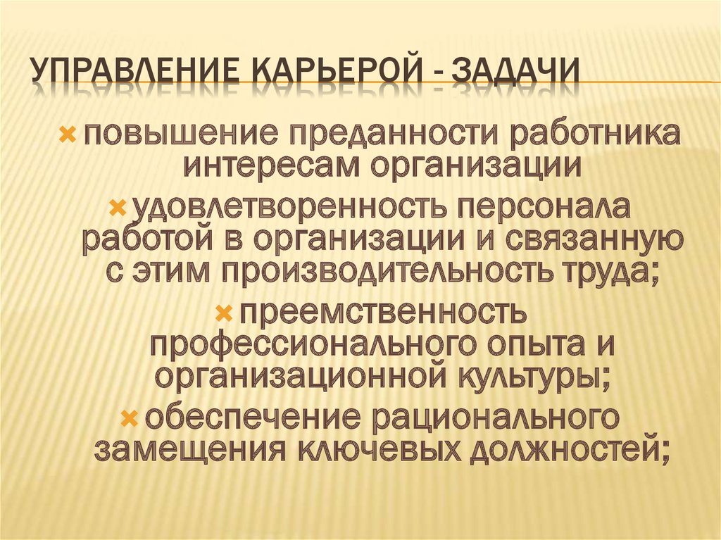 Управление карьерой презентация