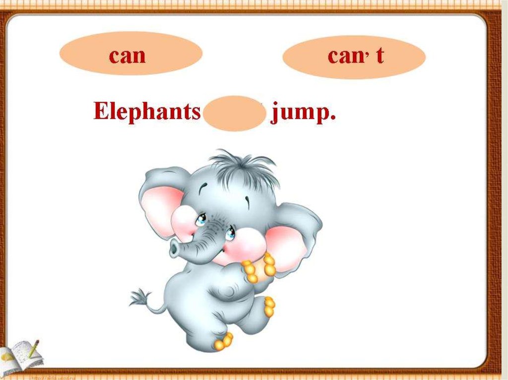 Can an elephant jump. Can для малышей. Глагол can. Can can't. Глагол can 2 класс.