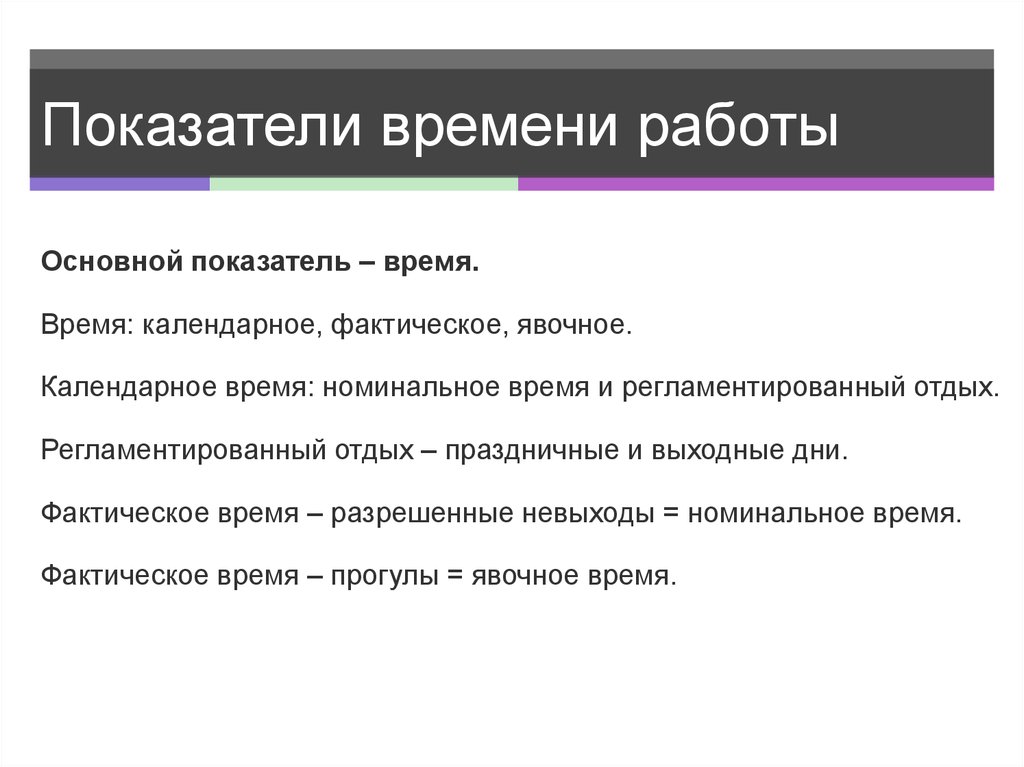 Показатель времени. Показатели времени. Номинальное время работы это. Номинальное и явочное. Фактическое время.