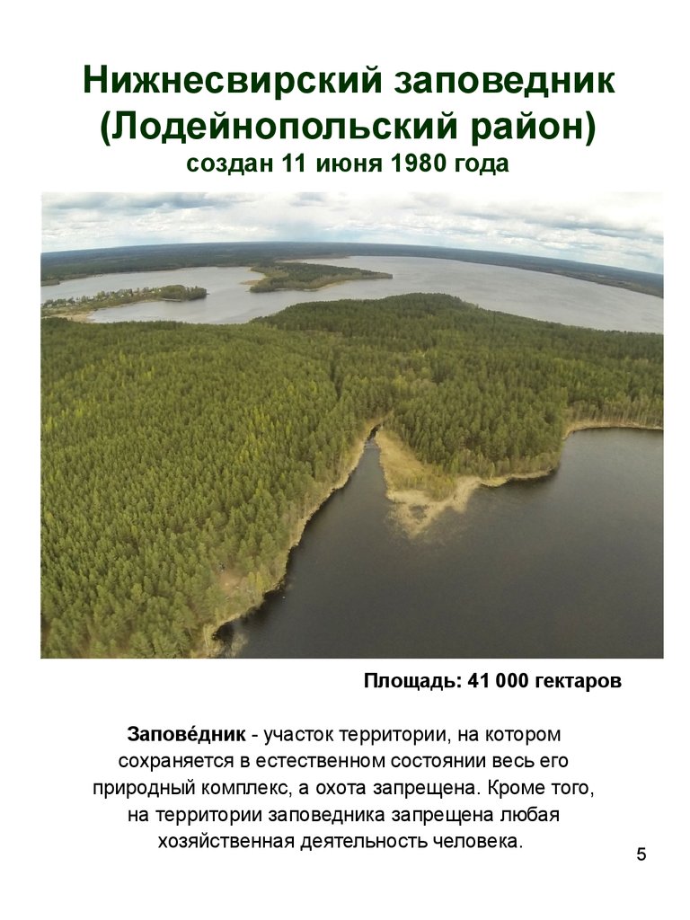 Заповедники санкт петербурга и ленинградской области презентация