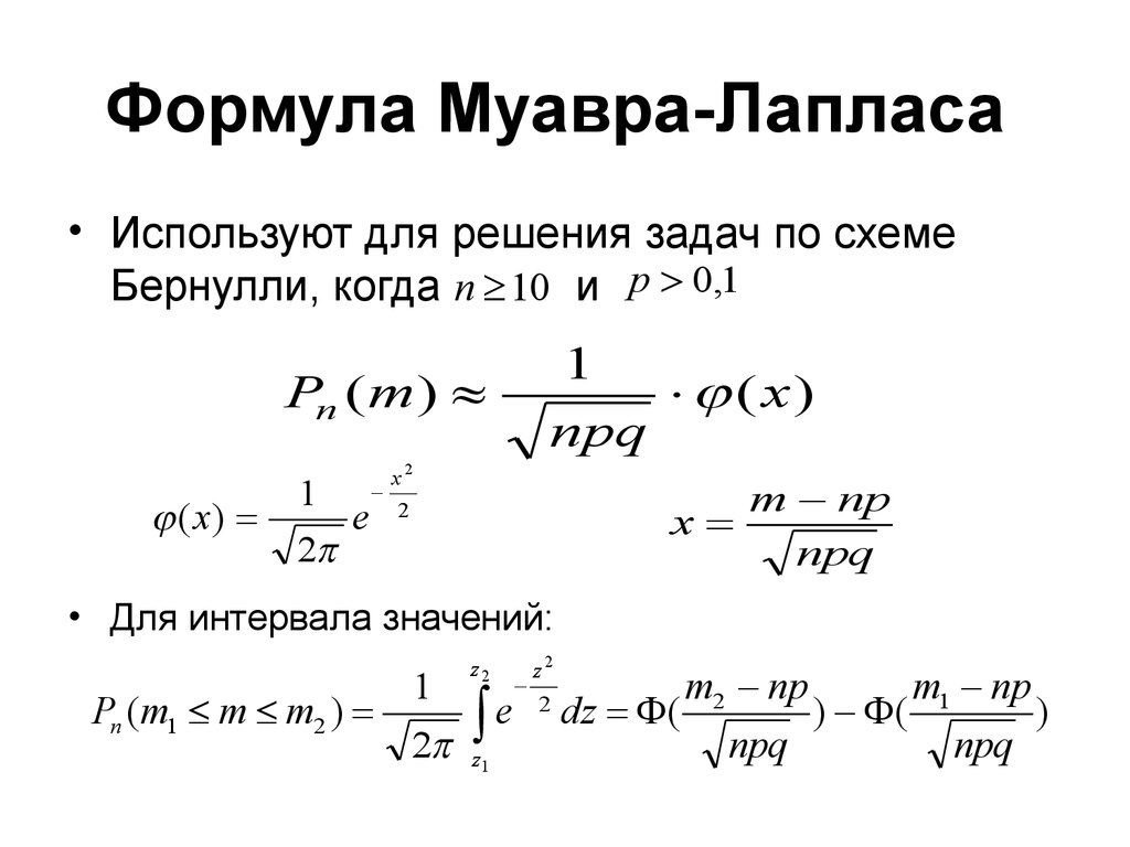 Интегральная схема лапласа