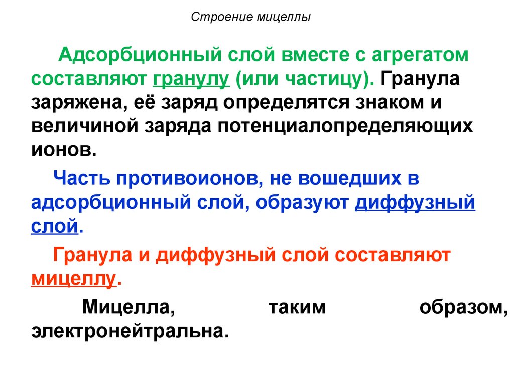 Мицелла коллоидного раствора. Строение коллоидной частицы мицеллы. Строение мицеллы Золя. Мицелла коллоидная химия. Строение гранулы и мицеллы.