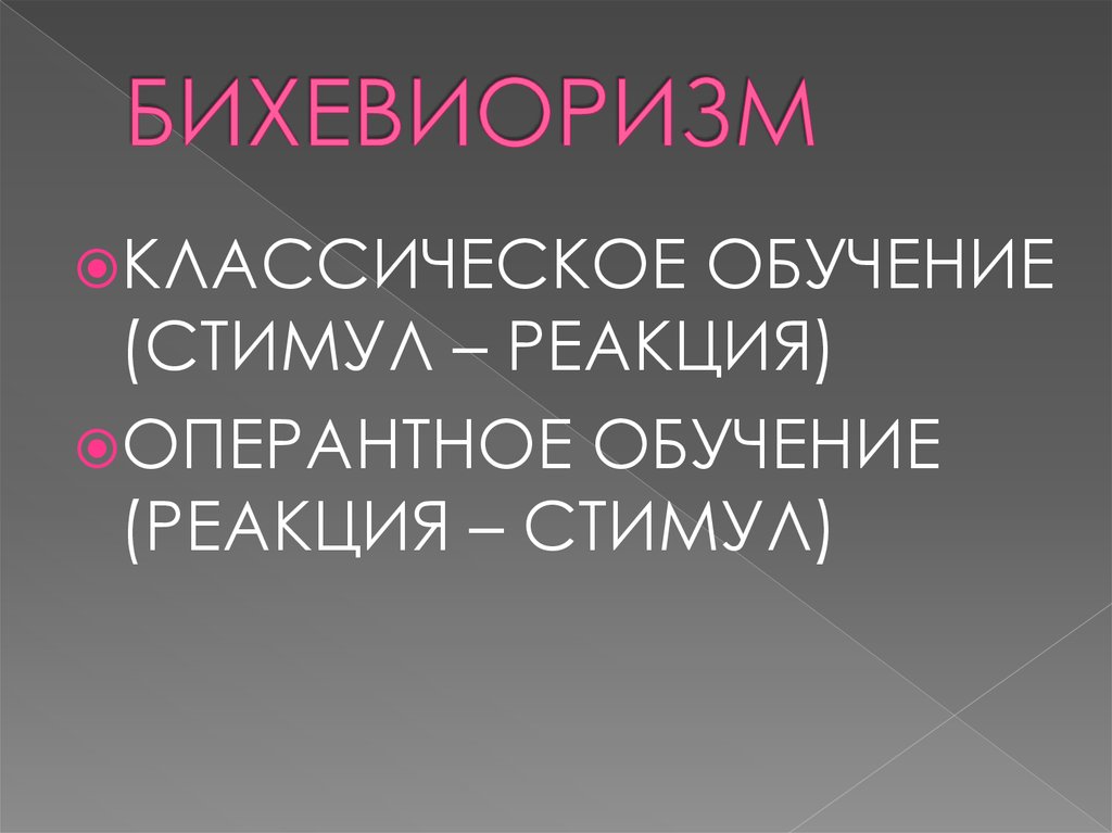 БИХЕВИОРИЗМ