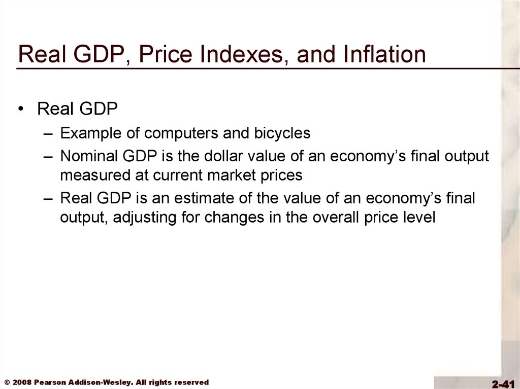 Real GDP, Price Indexes, and Inflation