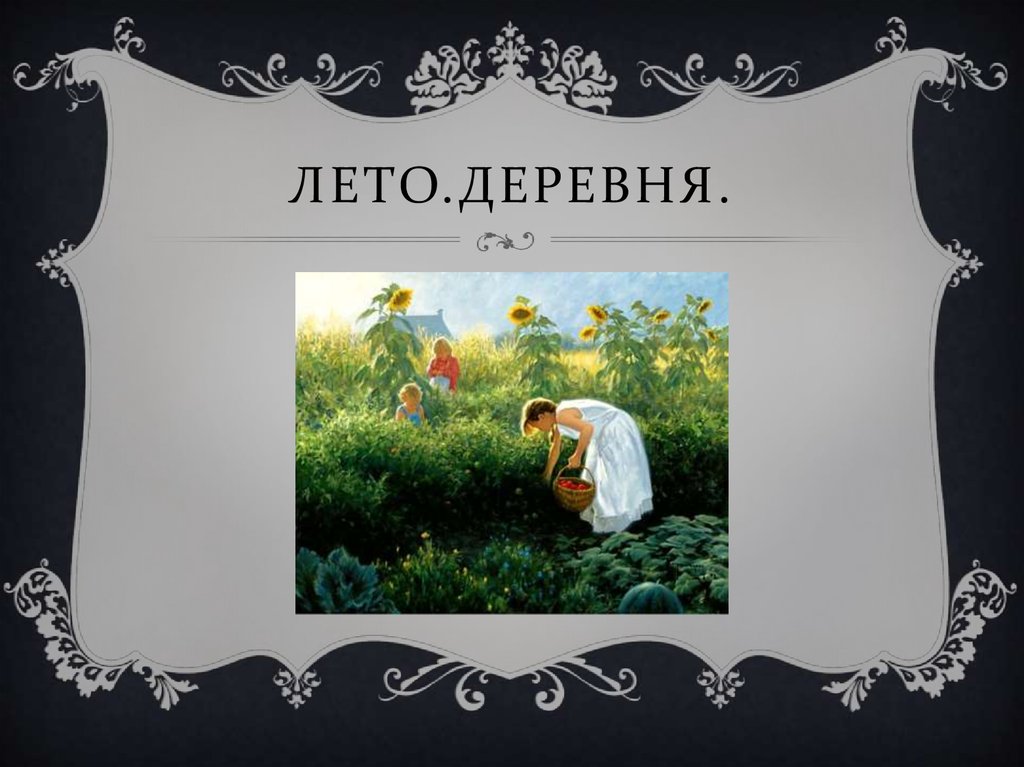 Лето.деревня.