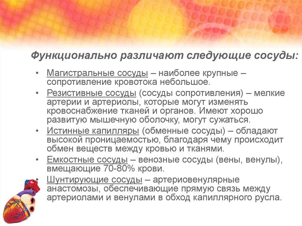 Обмен сосуды. Магистральные сосуды сопротивления резистивные. Обменно-шунтовые сосуды. Резистивные сосуды это крупные. Емкость капиллярного русла.