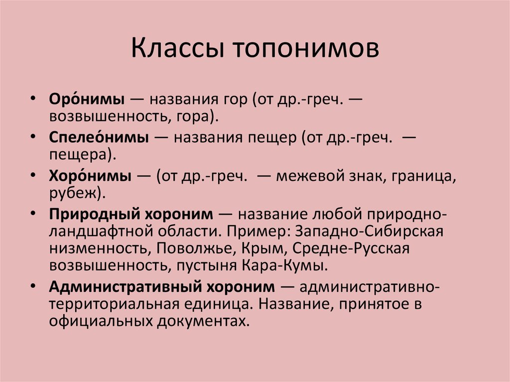 Английские топонимы