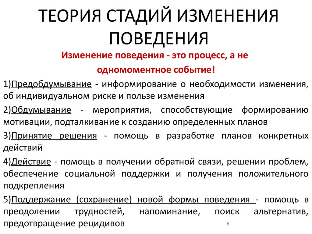 Поведение изменилось