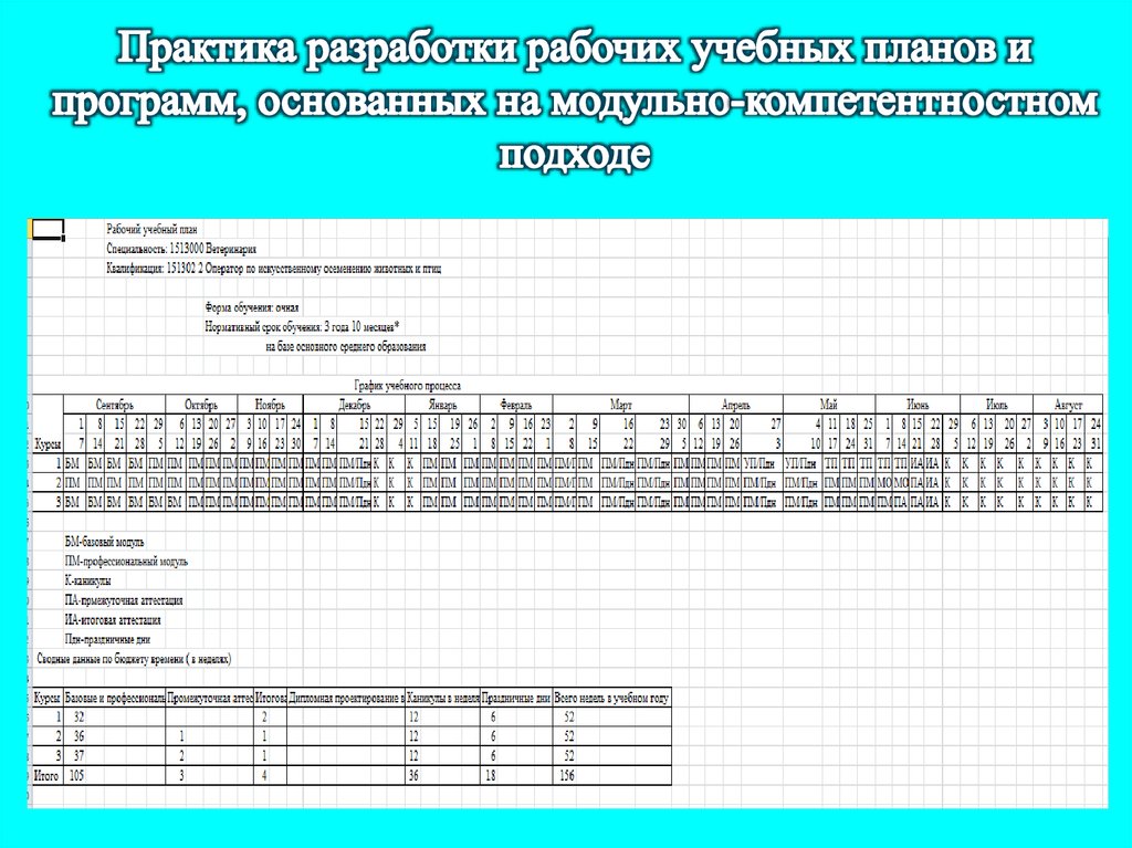 Содержание профессионально технического образования