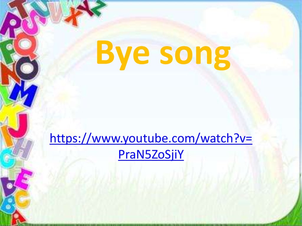 Bye song