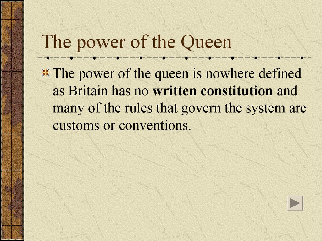 The power of the Queen