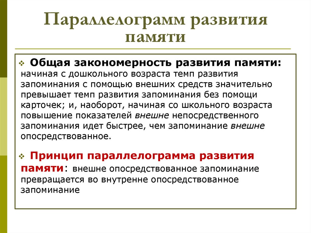 Методика запоминания по леонтьеву. Параллелограмм развития внимания Леонтьева. Параллелограмм Леонтьева развития памяти исследование. Леонтьев параллелограмм развития памяти. Параллелограмм развития памяти а.н Леонтьева.