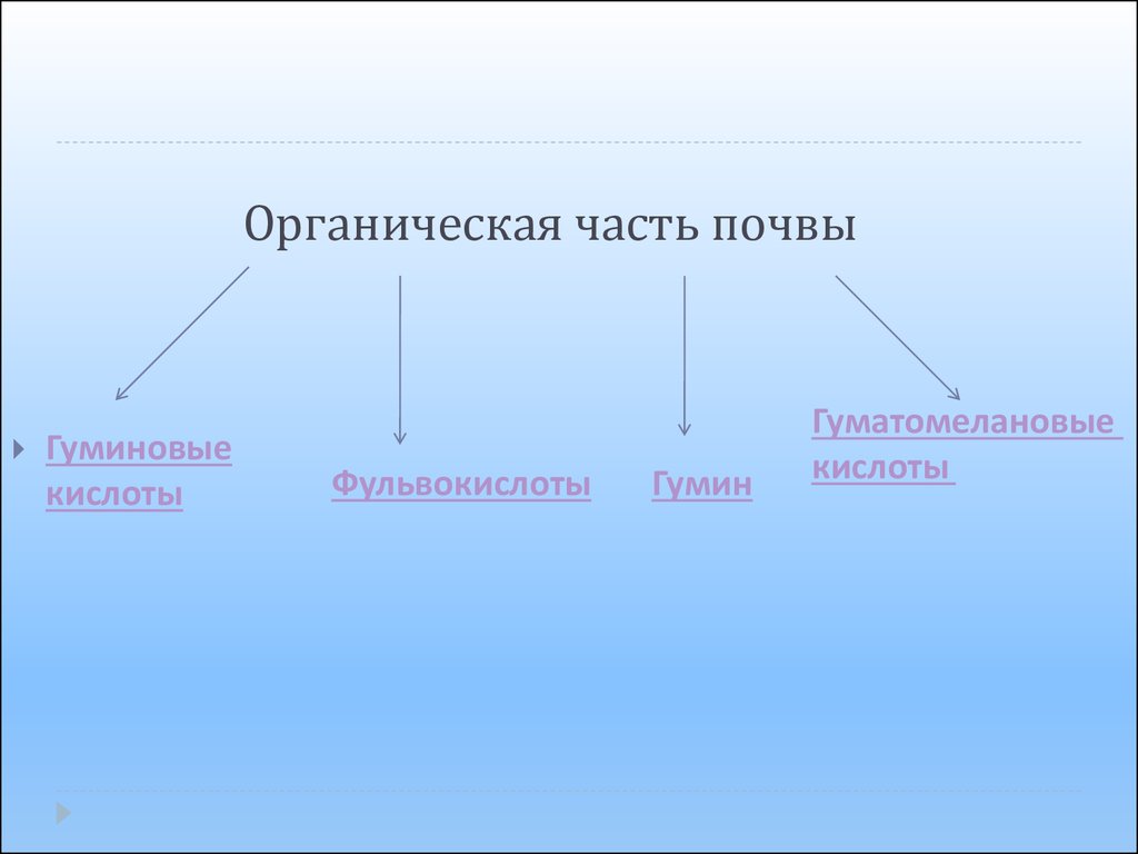 Части почвы